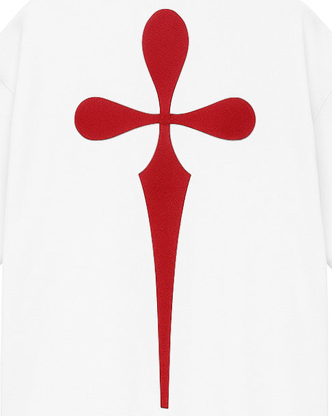 “DIE RED” DIEALONEWOLF® OVERSIZED T-Shirts (WHITE)