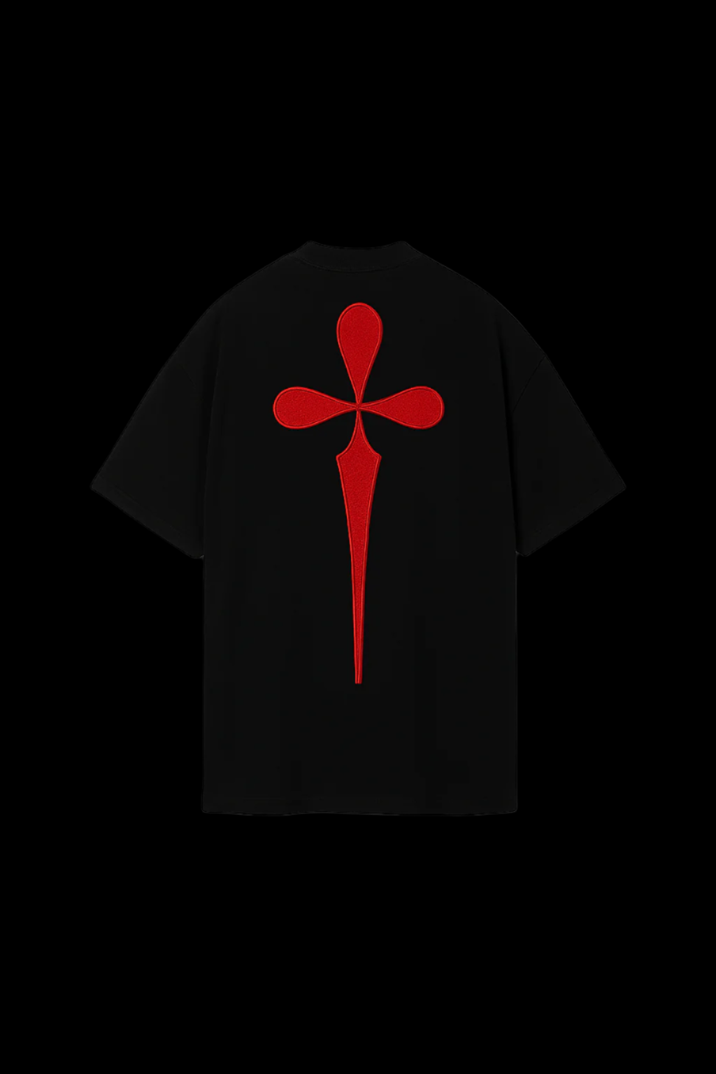 “DIE RED” DIEALONEWOLF® OVERSIZED T-Shirts (BLACK)