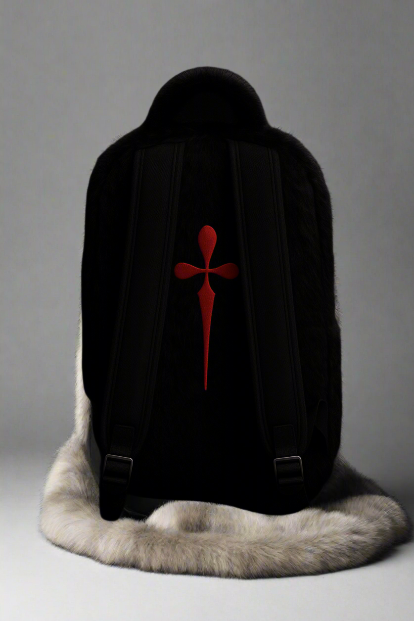 DIEALONEWOLF® — “FUR ARMOR” BACKPACK