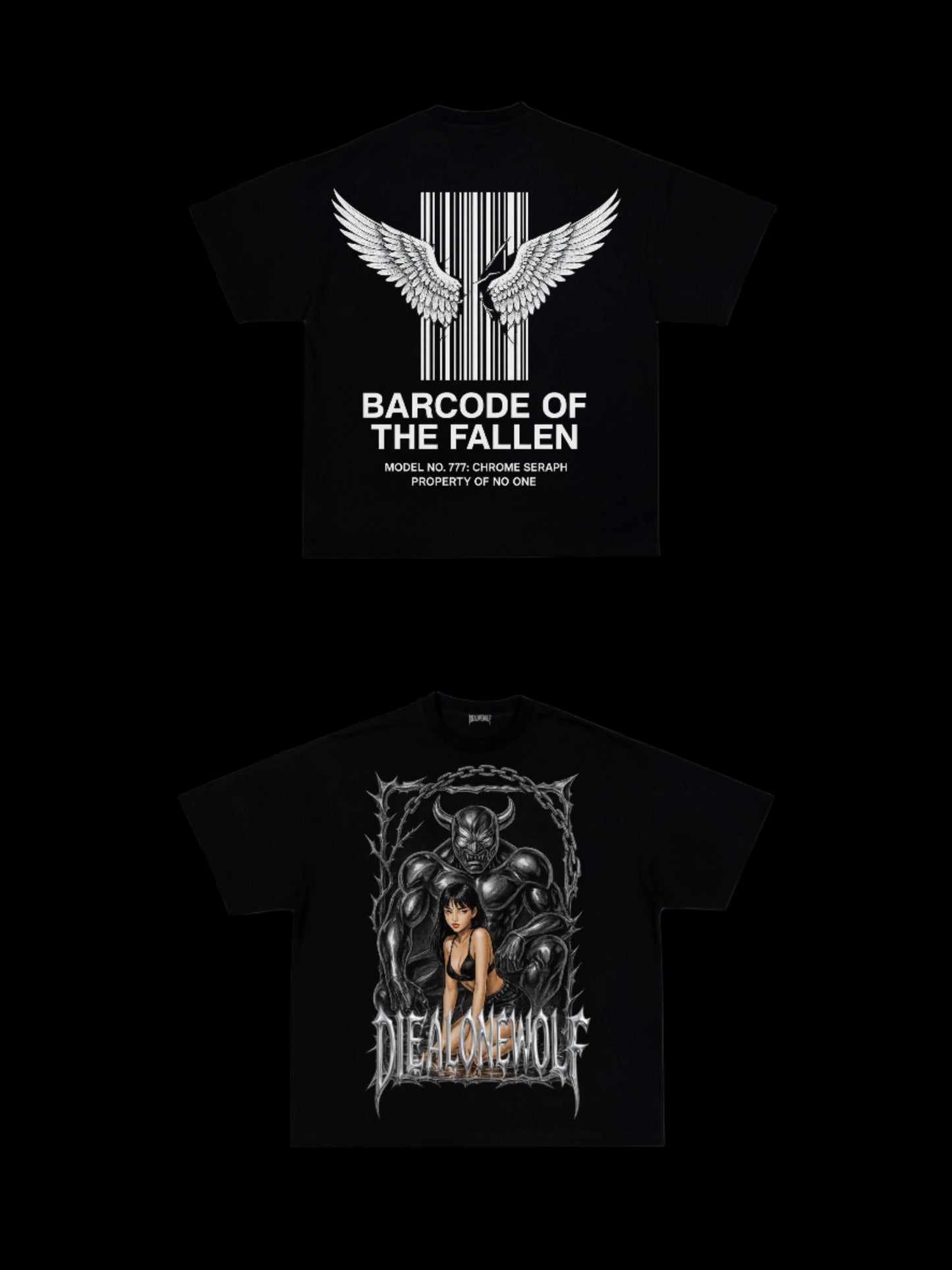 CHROME SERAPH: BARCODE OF THE FALLEN (Black)