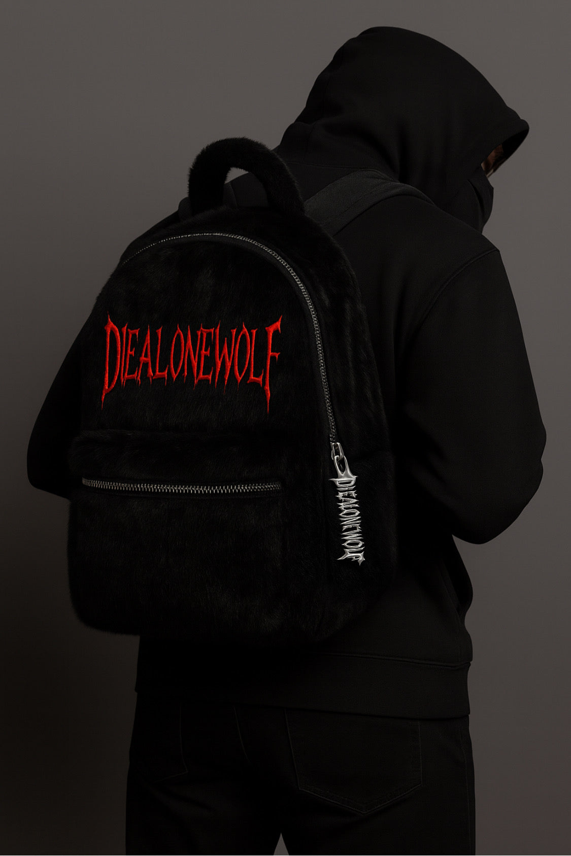DIEALONEWOLF® — “FUR ARMOR” BACKPACK