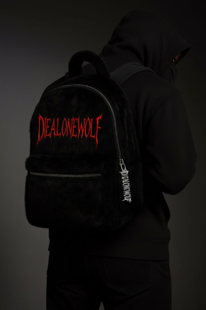 DIEALONEWOLF® — “FUR ARMOR” BACKPACK