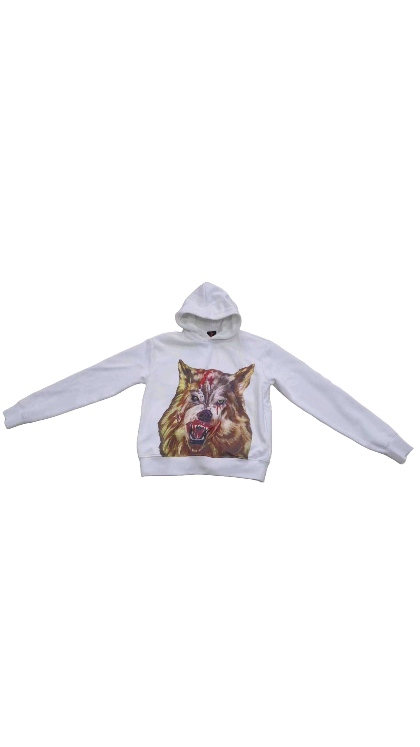 WAR WOLF HOODIE (White)