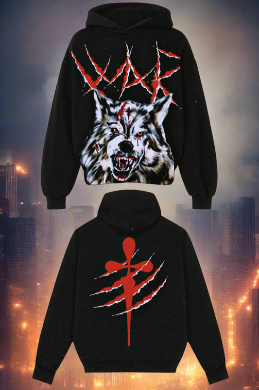 WAR WOLF (WAR) HOODIE (B)