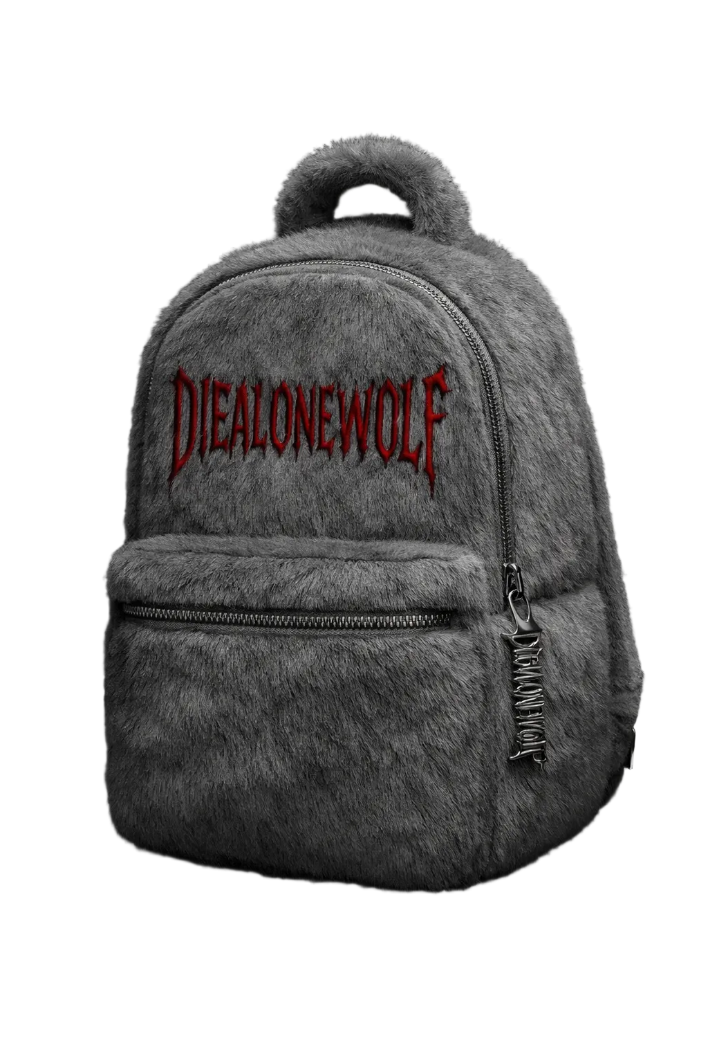 DIEALONEWOLF® — “FUR ARMOR: GREY HOWL” BACKPACK