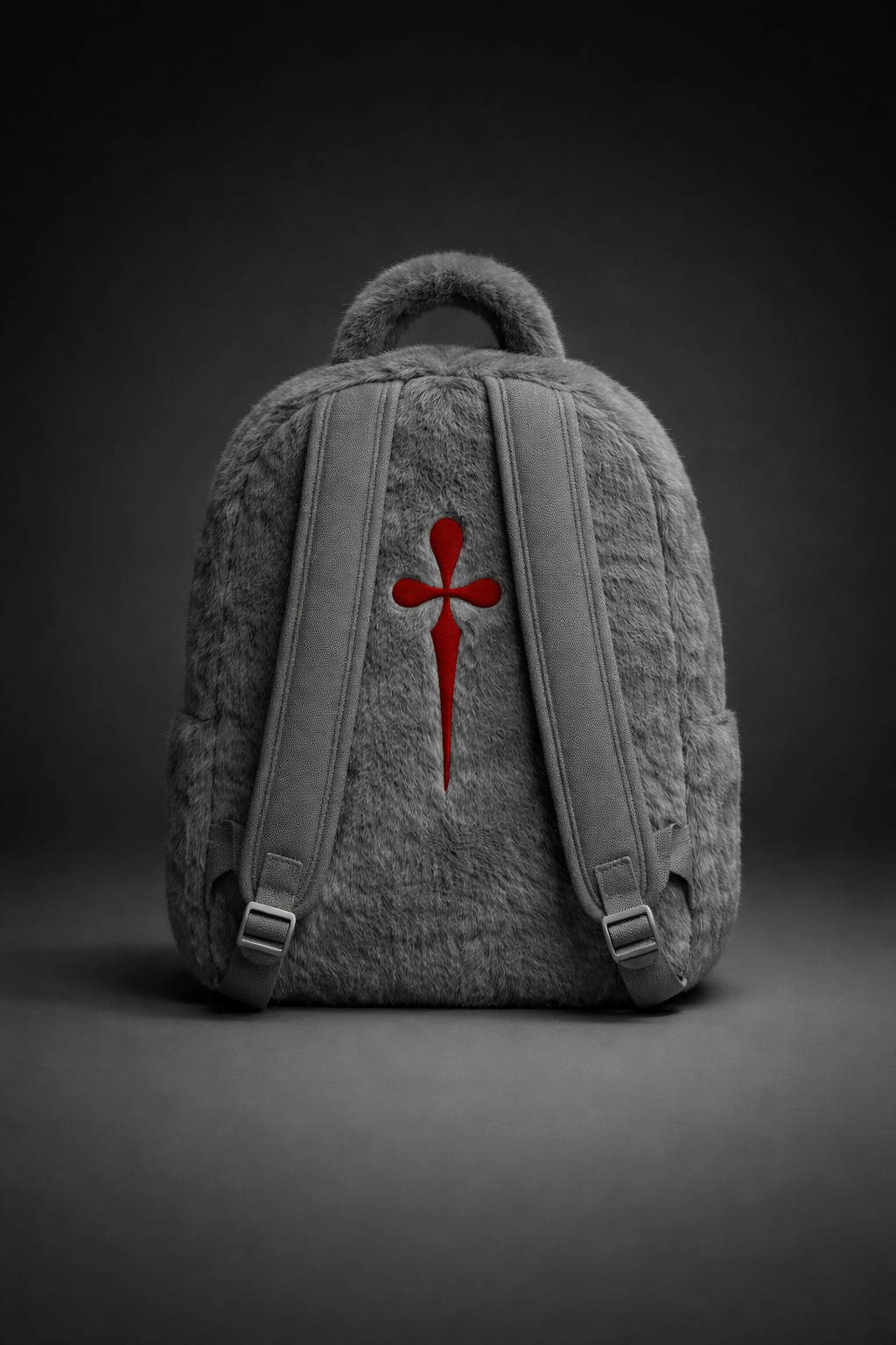 DIEALONEWOLF® — “FUR ARMOR: GREY HOWL” BACKPACK