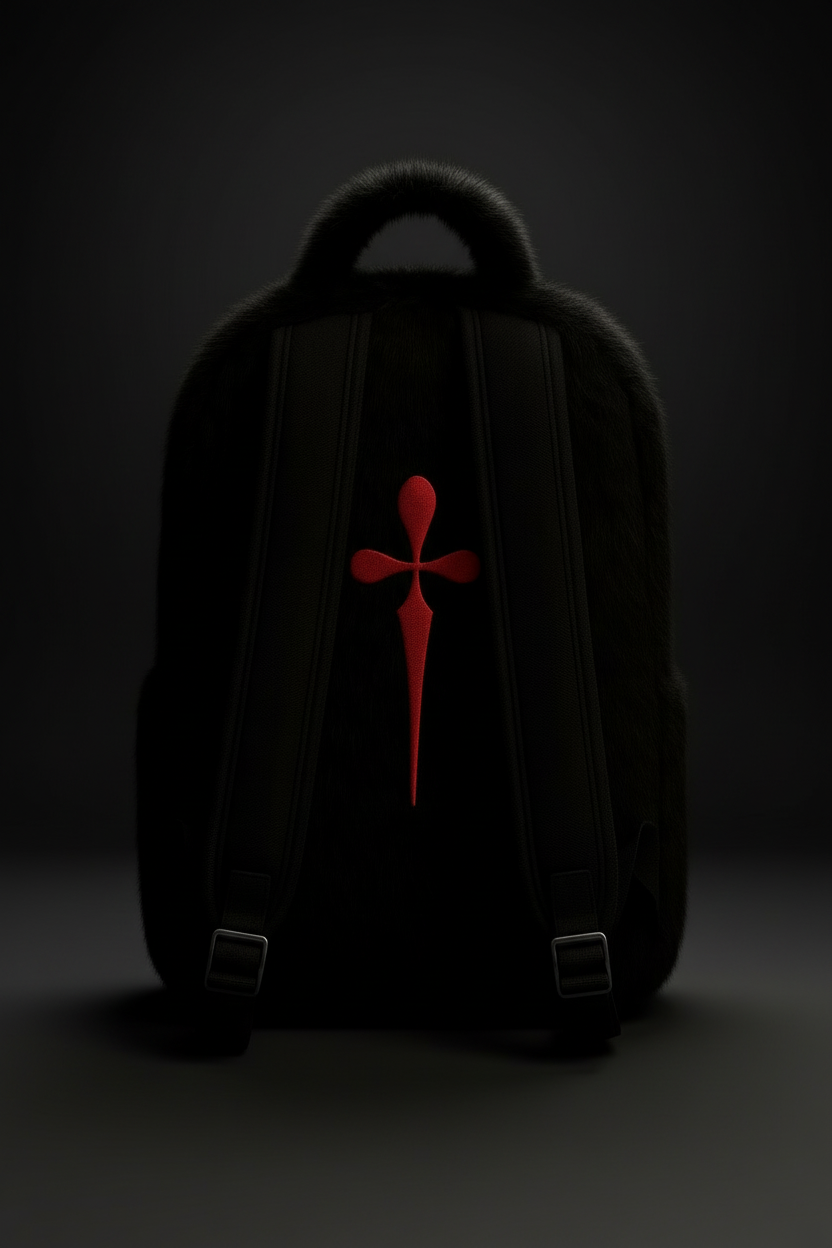 DIEALONEWOLF® — “FUR ARMOR” BACKPACK