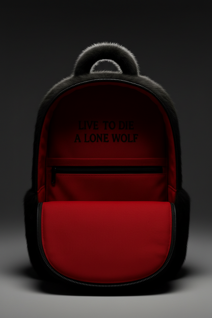 DIEALONEWOLF® — “FUR ARMOR” BACKPACK